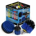 Drill Brush Power Scrubber By Useful Products 5 in W 5 in L Brush, Blue B-4OS-2L-QC-DB